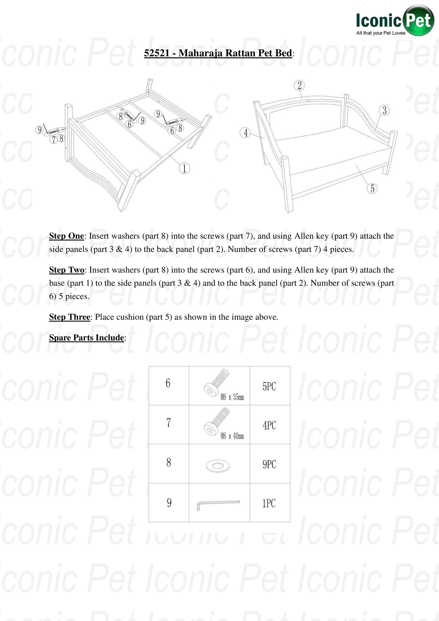 Maharaja Rattan Pet Bed - Iconic Pet, LLC