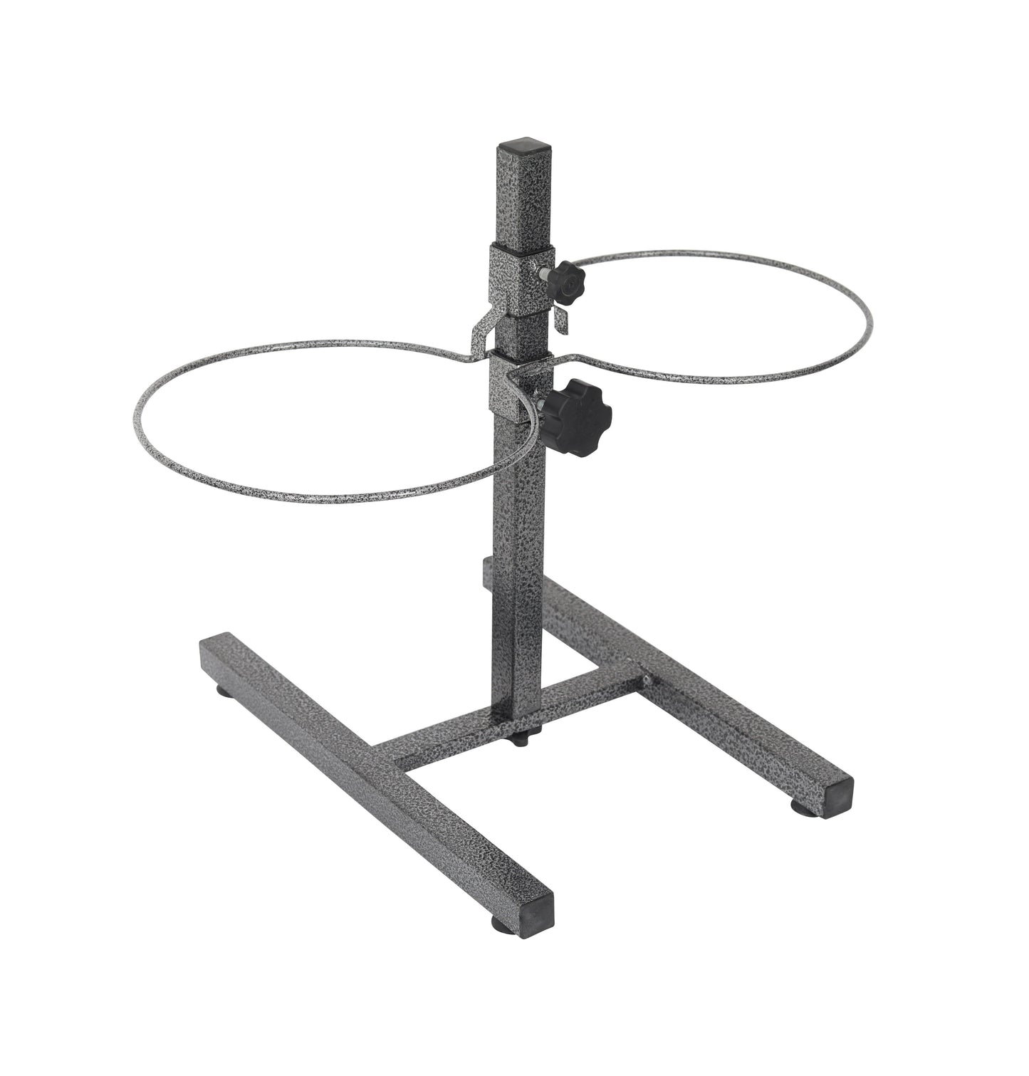 Adjustable Stainless Steel Pet Double Diner - H Design - Iconic Pet, LLC