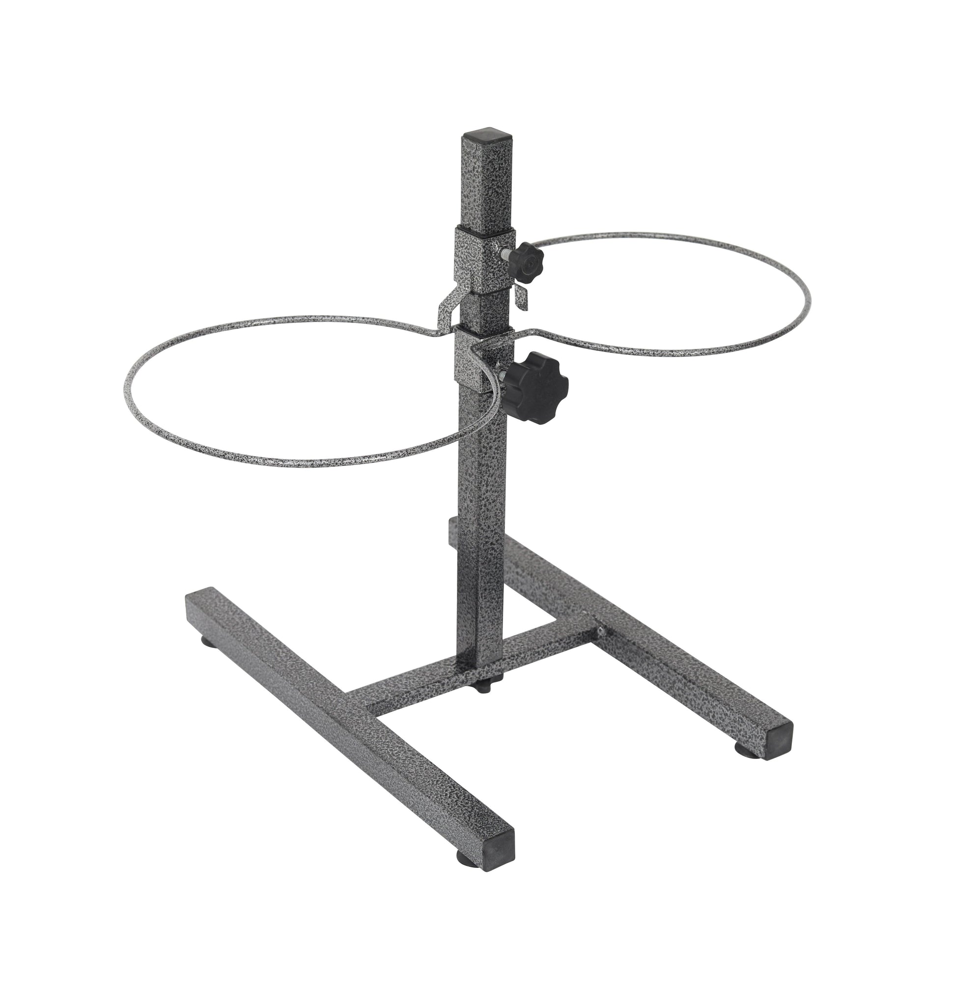 Adjustable Stainless Steel Pet Double Diner - H Design - Iconic Pet, LLC