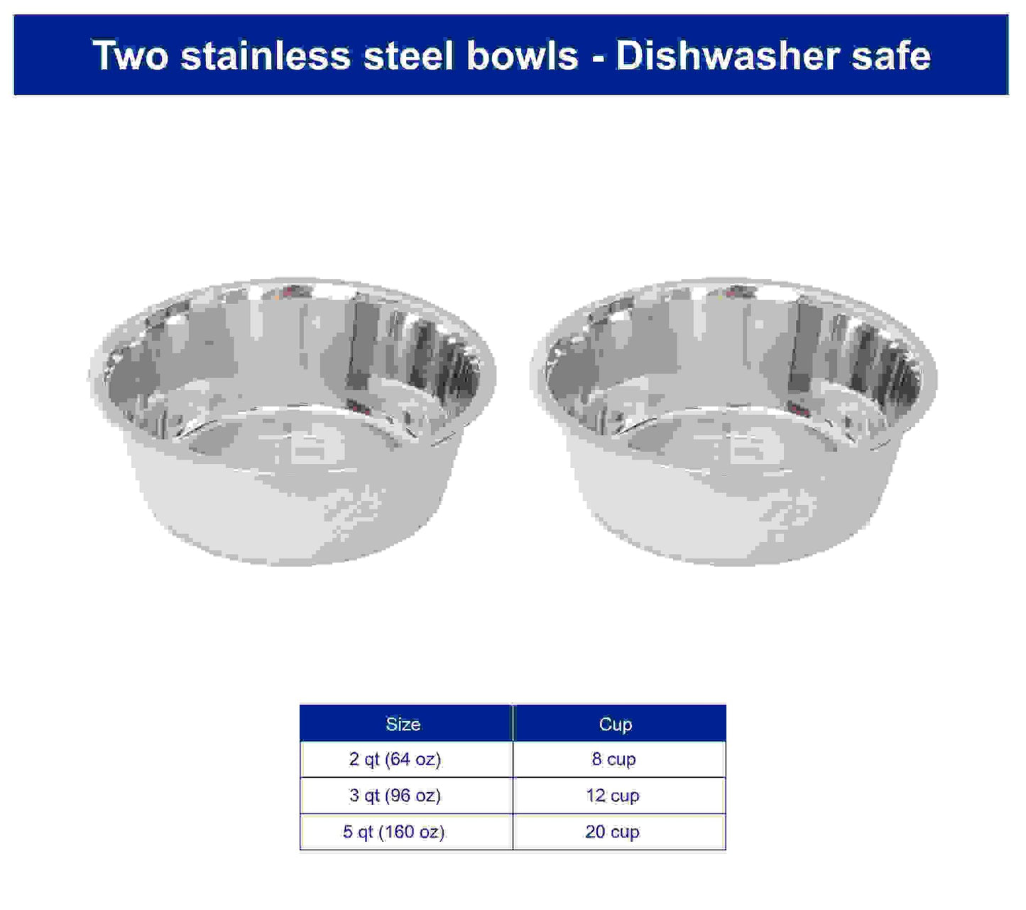 Adjustable Stainless Steel Pet Double Diner for Dog - U Design - Iconic Pet, LLC