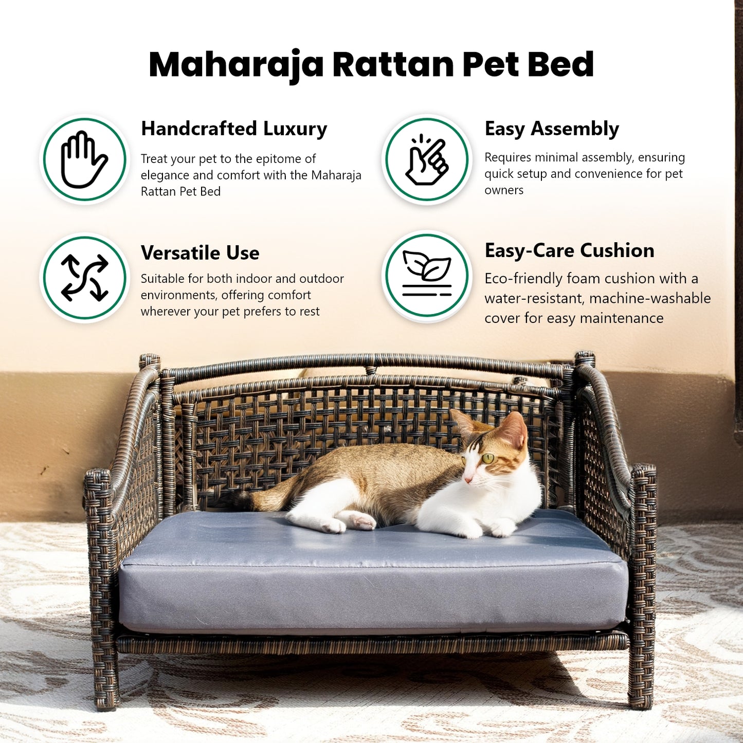 Maharaja Rattan Pet Bed