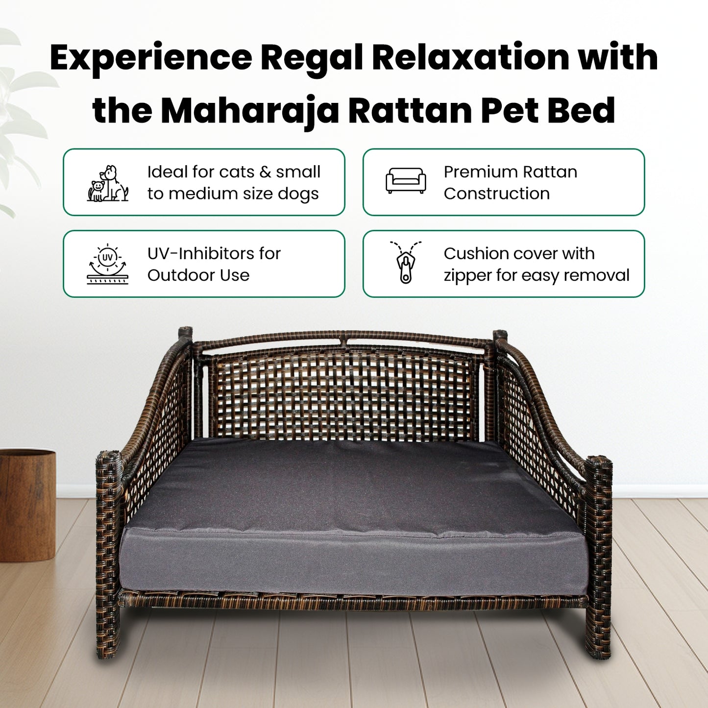 Maharaja Rattan Pet Bed