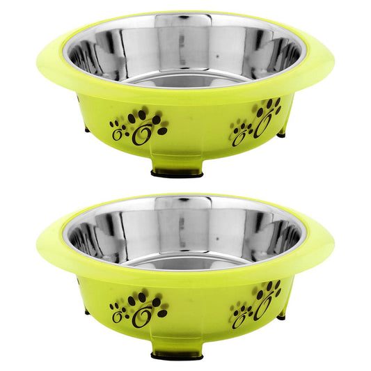 2 Pack Color Splash - Designer Oval Fusion Bowl - Small - 15 Oz - 2 Cups