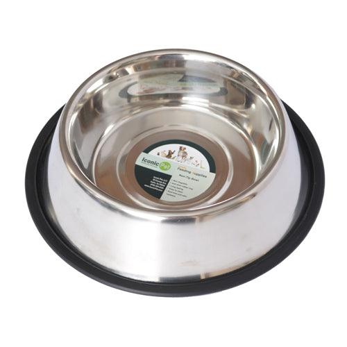 Stainless Steel Non-Skid Pet Bowl for Dog or Cat