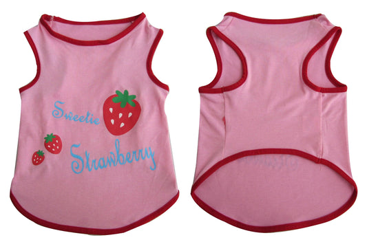 Pretty Pet Pink Strawberry Top - Iconic Pet, LLC