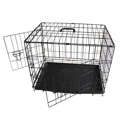 Foldable Double Door Pet Training Crate with Divider - Iconic Pet, LLC