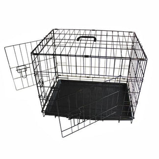 Image showcasing Iconic Pet Foldable Double Door Pet Training Crate with Divider ...