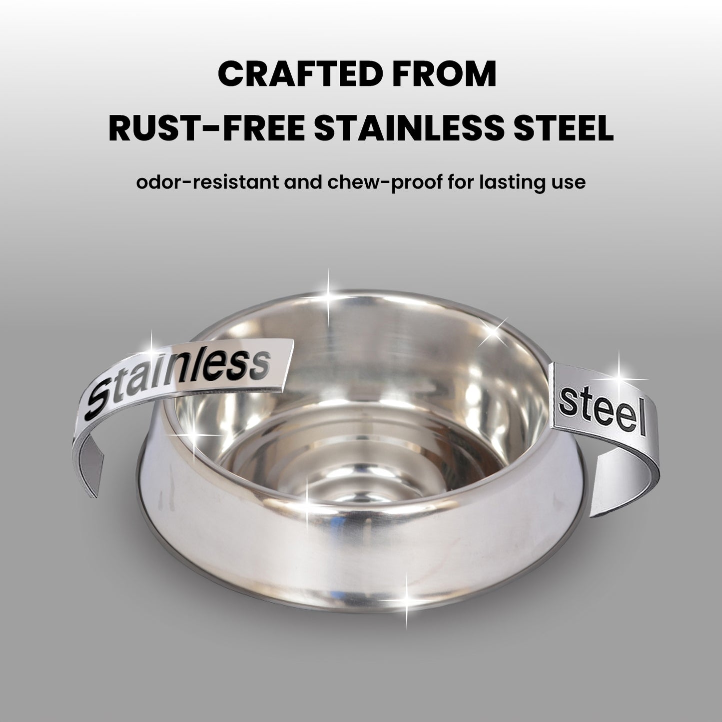 Anti Ant Stainless Steel Non Skid Pet Bowl for Dog or Cat