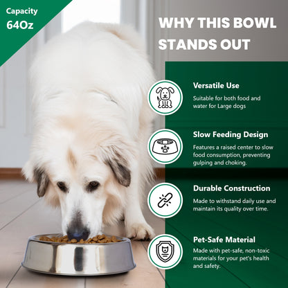 Anti Ant Stainless Steel Non Skid Pet Bowl for Dog or Cat