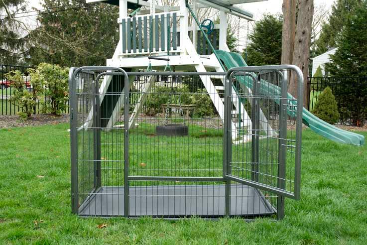 Heavy Duty Rectangle Tube pen Dog Cat Pet Training Kennel Crate